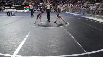 40 lbs Quarterfinal - Rose Davidson, Slyfox vs Everly Sides, WTC