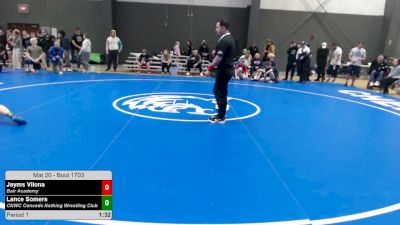 79 lbs Champ. Round 1 - Jayms Vilona, Bair Academy vs Lance Somers, CNWC Concede Nothing Wrestling Club
