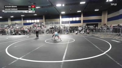 101 lbs Round Of 16 - Alyaah Bravo, Titan Mercury WC vs Lillian Vargas, Paw