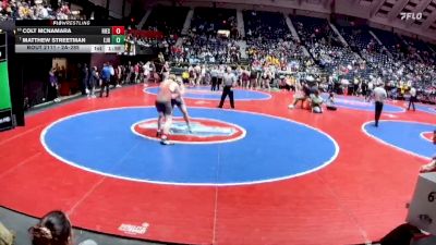 2A-285 lbs Champ. Round 1 - Matthew Streetman, East Jackson HS vs Colt McNamara, Holy Innocents Episcopal