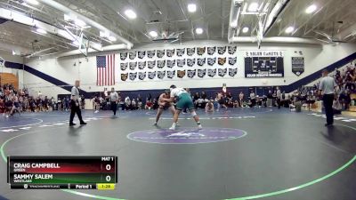 215 lbs Semifinal - Craig Campbell, Green vs Sammy Salem, WestLake