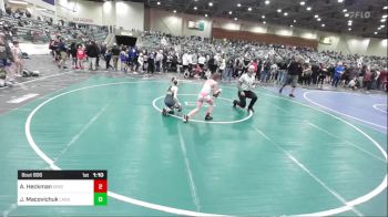 74 lbs Quarterfinal - Aiden Heckman, Greenwave Youth WC vs Jacob Macovichuk, Lassen Wrestling Association