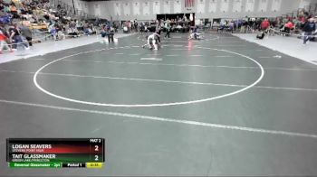 150 lbs Cons. Round 7 - Tait Glassmaker, Green Lake/Princeton vs Logan Seavers, Stevens Point High