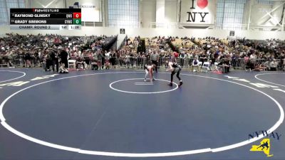 99 lbs Champ. Round 2 - Grady Simmons, Carmel Youth Wrestling Club vs Raymond Glinsky, Quaker Wrestling Club