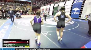 155 Class 2 lbs Cons. Round 3 - Maria Ignatova, Ft. Zumwalt West vs Maggie Ortmann, Washington