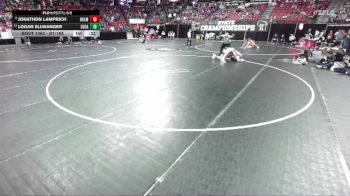 D1-165 lbs Cons. Round 2 - Jonathon Lamprich, Holmen vs Logan Ellwanger, Luxemburg-Casco