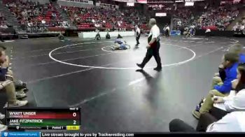 D3-106 lbs Semifinal - Jake Fitzpatrick, Aquinas vs Wyatt Unser, Glenwood City