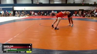 149 lbs Cons. Round 4 - Camerin Deville, Messiah vs Martin Turi, King`s College