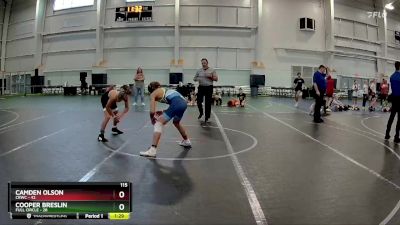 115 lbs Finals (2 Team) - Cooper Breslin, Full Circle vs Camden Olson, CRWC