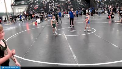 62-67 lbs 5th Place Match - Willam Jensen, Jr. Cougars vs D.j. Kerr, Bryan Youth Wrestling Club