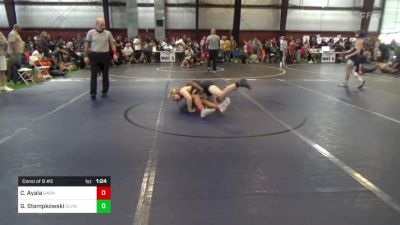 100 lbs Consi Of 8 #2 - Caleb Ayala, Garnet Valley vs Gavin Stempkowski, Olympic