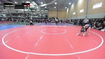 114 lbs Quarterfinal - Ciara Farias, Gardiner vs Maisa Allen, Otter Valley