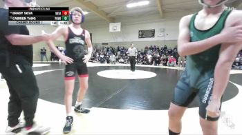 112 lbs Champ. Round 1 - Cabrien Yang, Smedberg Middle School vs Brady Silva, Sutter Middle School