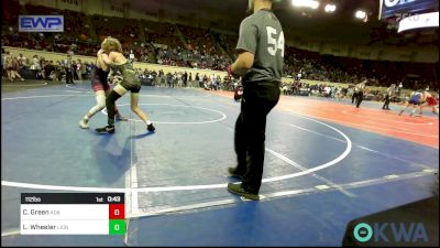 112 lbs Consi Of 16 #2 - Cade Green, Ada Youth Wrestling vs Levi Wheeler, Lions Wrestling Academy