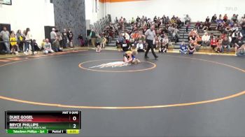 B-10 lbs Cons. Round 1 - Duke Gogel, Xavier Wrestling vs Bryce Phillips, Mediapolis Youth Wrestling