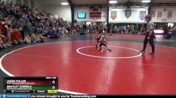 1 lbs Quarterfinal - Jager Fuller, Fort Madison Wrestling Club vs Bentley Garrels, Mediapolis Wrestling Club