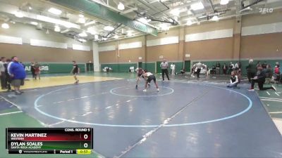 106 lbs Cons. Round 5 - Kevin Martinez, Western vs Dylan Soales, Santa Rosa Academy