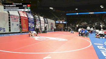 150 Class 1 lbs Cons. Round 2 - Zach Griffith, Maysville vs Jackson Barnard, California