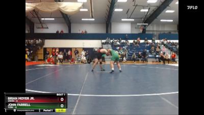 285 lbs Finals (2 Team) - Brian Moyer Jr., Union vs John Farrell, York