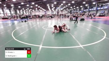 152 lbs Round Of 32 - Keegan Kinsey, GA vs Santino Rodriguez, NJ