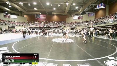 Champ. Round 1 - Chase Sorensen, North Sanpete vs Owen Toy, Providence Hall