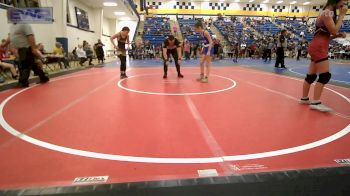 91-98 lbs Consolation - Paisley Heflin, Pryor Tigers vs Riley Woods, Salina Wrestling Club