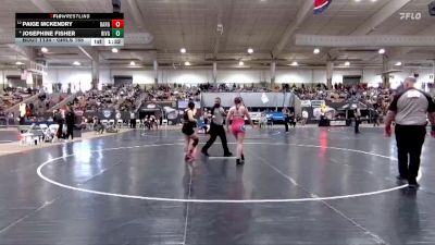 Girls 165 lbs Quarterfinal - Paige McKendry, Bartlett High School vs Josephine Fisher, Riverdale High School