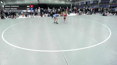 125 lbs Cons. Sub-quarters - Abigail Swenson, Minnesota vs Hailey Trevino, All American Wrestling Club