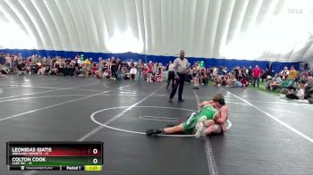 110 lbs Round 4 (8 Team) - Leonidas Giatis, Highland Hornets vs Colton Cook, Lake WC