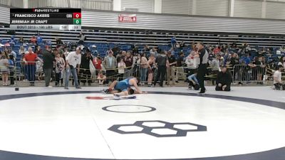 160 lbs Champ. Round 2 - Francisco Akers, Contenders Wrestling Academy vs Jeremiah Jr CRAFT