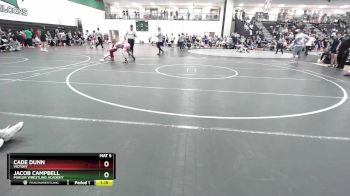 126 lbs Quarterfinal - Jacob Campbell, Purler Wrestling Academy vs Cade Dunn, Victory