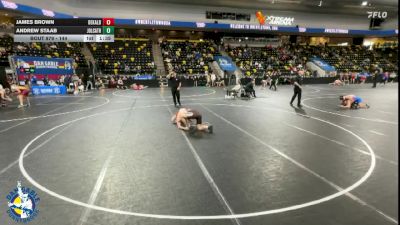 144 lbs Cons. Round 4 - Andrew Staab, Joliet (Catholic Academy) vs James Brown, DeKalb