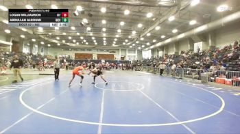 165 lbs Champ. Round 1 - Logan Williamson, RIT vs Abdullah Alroumi, Niagara County Community College