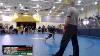 285 lbs Quarterfinal - Hunter Gregory, Vancleave High School vs Braxton Roane, Oxford High School