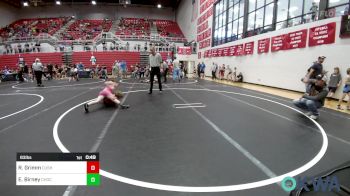 83 lbs Rr Rnd 2 - River Grimm, Cushing vs Everlie Birney, Choctaw Ironman Youth Wrestling