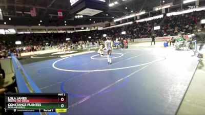 Girls 105 lbs Cons. Round 3 - Lola James, Federal Way (Girls) vs Constance Fuentes, Richland (Girls)