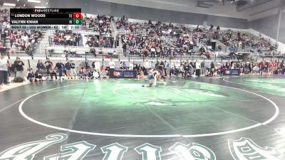 U23 Women - 62 lbs Champ. Round 1 - London Woods, TX vs Valynn Kwan, HI