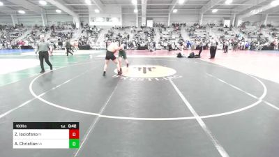 160 lbs Consi Of 32 #2 - Zachary Iaciofano, RI vs Ayden Christian, VA