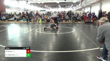 81 lbs Quarterfinal - Bentley Burke, UNATTACHED vs Matthew Valeriana, Dragons Junior Wrestling Club