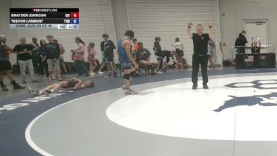 52 kg Cons. Sub-rd Of 32 - Brayden Johnson, Sons Of Thunder vs Trevor Lambert, Temecula Valley High School Wrestling