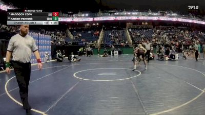 2A 138 lbs Champ. Round 1 - Kaiser Perkins, Charles D. Owen High School vs Maddock Cody, Seaforth High School