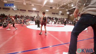 52 lbs Quarterfinal - Brady Cowett, Warner Eagles Youth Wrestling vs Owden Fowler, Chandler Takedown Club