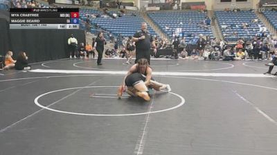 145 lbs Champ. Round 2 - Mya Crabtree, Baker University vs Maggie Beaird, Carl Albert