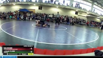 98 lbs Cons. Round 3 - Logan Clark, Indiana vs Kai McGee, Munster Wrestling Club