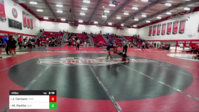 141 lbs Consolation - Jasper Centano, Cerritos vs Michael Padilla, East LA