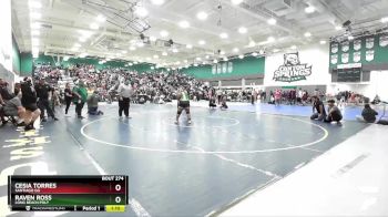 189 lbs Champ. Round 2 - Raven Ross, Long Beach Poly vs Cesia Torres, Santiago GG