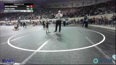 40 lbs Consi Of 4 - Edith Shimonek, Pawhuska Elks Takedown vs Tatum Jones, Tonkawa Takedown Club