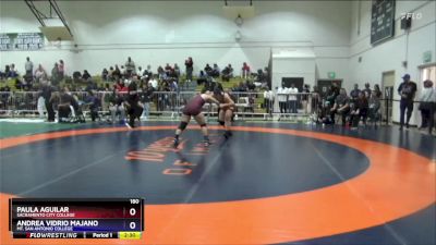 180 lbs Cons. Round 3 - Paula Aguilar, Sacramento City College vs Andrea Vidrio Majano, Mt. San Antonio College
