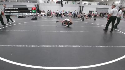 190 lbs Finals (8 Team) - Curtis Cooper, Grit Mat Club Red vs Ryder Bernholz, Frost Gang
