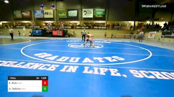 115 lbs Quarterfinal - Khaleah Kirk, Standfast vs Audrie Felkins, Maize WC